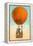 Florida Romance Couple in Orange Balloon-null-Framed Stretched Canvas