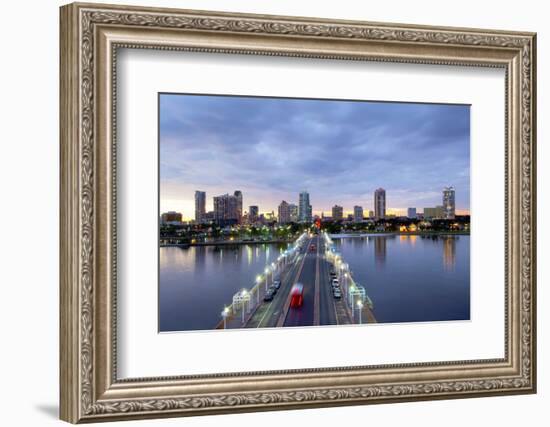 Florida, Saint Petersburg, Skyline, Tampa Bay, Pier, Pinellas County-John Coletti-Framed Photographic Print