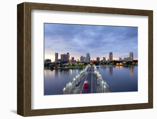 Florida, Saint Petersburg, Skyline, Tampa Bay, Pier, Pinellas County-John Coletti-Framed Photographic Print