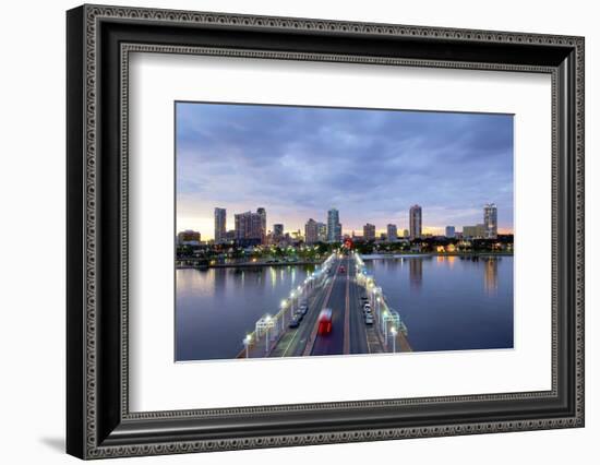 Florida, Saint Petersburg, Skyline, Tampa Bay, Pier, Pinellas County-John Coletti-Framed Photographic Print