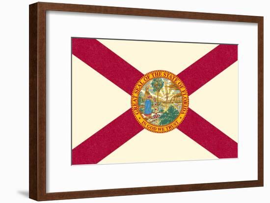 Florida State Flag-Lantern Press-Framed Art Print
