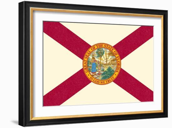 Florida State Flag-Lantern Press-Framed Art Print