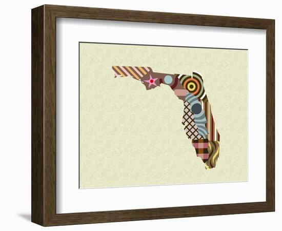 Florida State Map-Lanre Adefioye-Framed Giclee Print