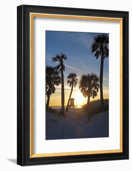 Florida Sunset,  Clearwater Beach, Florida-George Oze-Framed Photographic Print