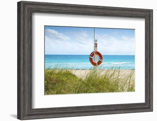 Florida, Surfside, Miami Beach, North Miami Beach, Lifeguard Buoy-John Coletti-Framed Photographic Print