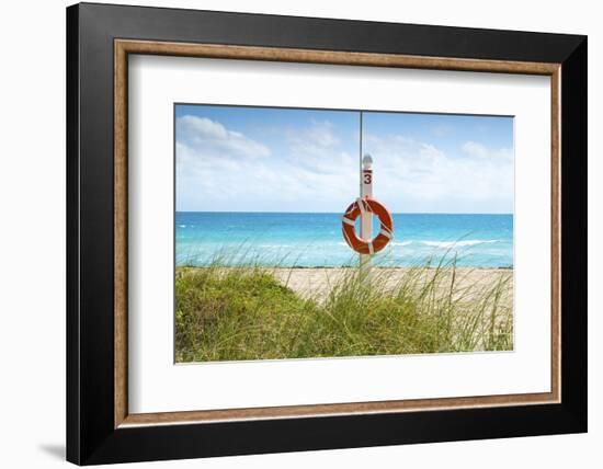 Florida, Surfside, Miami Beach, North Miami Beach, Lifeguard Buoy-John Coletti-Framed Photographic Print