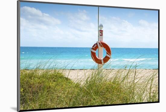 Florida, Surfside, Miami Beach, North Miami Beach, Lifeguard Buoy-John Coletti-Mounted Photographic Print