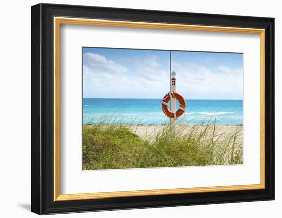 Florida, Surfside, Miami Beach, North Miami Beach, Lifeguard Buoy-John Coletti-Framed Photographic Print