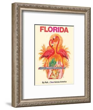 Florida - Walt Disney World - By Rail Clear Across America-David Klein-Framed Art Print