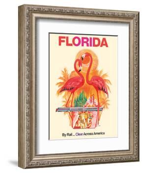 Florida - Walt Disney World - By Rail Clear Across America-David Klein-Framed Art Print