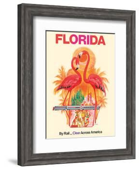 Florida - Walt Disney World - By Rail Clear Across America-David Klein-Framed Art Print
