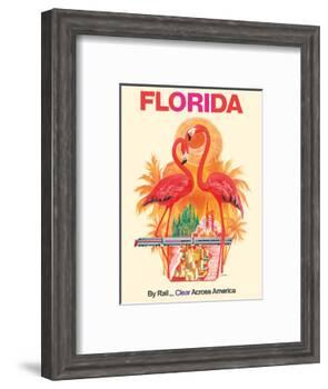 Florida - Walt Disney World - By Rail Clear Across America-David Klein-Framed Art Print