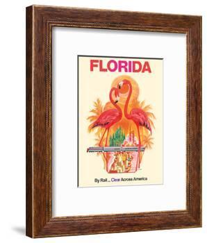 Florida - Walt Disney World - By Rail Clear Across America-David Klein-Framed Art Print