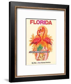 Florida - Walt Disney World - By Rail Clear Across America-David Klein-Framed Art Print