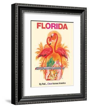 Florida - Walt Disney World - By Rail Clear Across America-David Klein-Framed Art Print