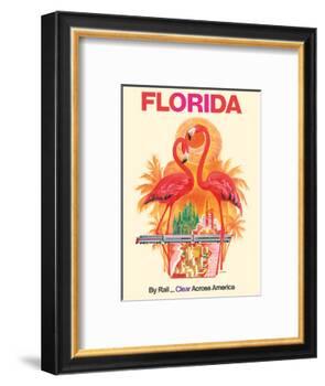 Florida - Walt Disney World - By Rail Clear Across America-David Klein-Framed Art Print