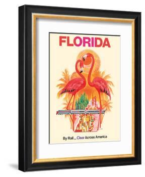 Florida - Walt Disney World - By Rail Clear Across America-David Klein-Framed Art Print