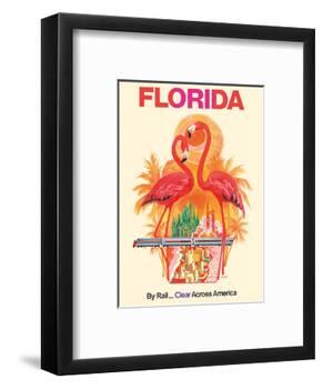 Florida - Walt Disney World - By Rail Clear Across America-David Klein-Framed Art Print