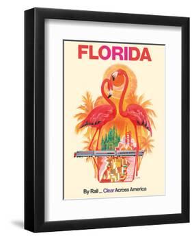 Florida - Walt Disney World - By Rail Clear Across America-David Klein-Framed Art Print