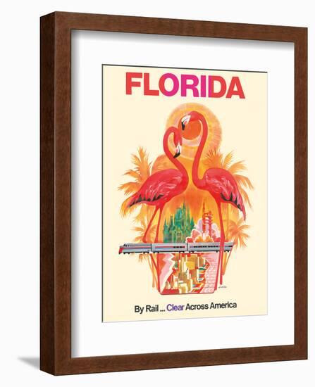 Florida - Walt Disney World - By Rail Clear Across America-David Klein-Framed Art Print