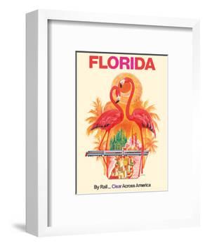 Florida - Walt Disney World - By Rail Clear Across America-David Klein-Framed Art Print