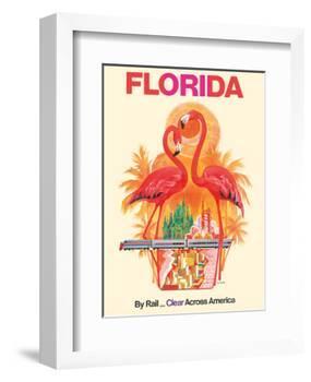 Florida - Walt Disney World - By Rail Clear Across America-David Klein-Framed Art Print