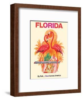 Florida - Walt Disney World - By Rail Clear Across America-David Klein-Framed Art Print