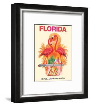 Florida - Walt Disney World - By Rail Clear Across America-David Klein-Framed Art Print