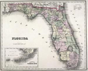 Maps of Florida Art: Prints, Paintings, Posters & Wall Art | Art.com