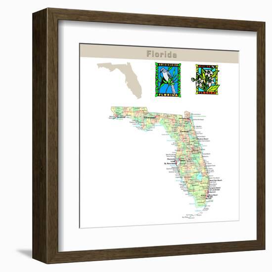 Florida-IndianSummer-Framed Art Print