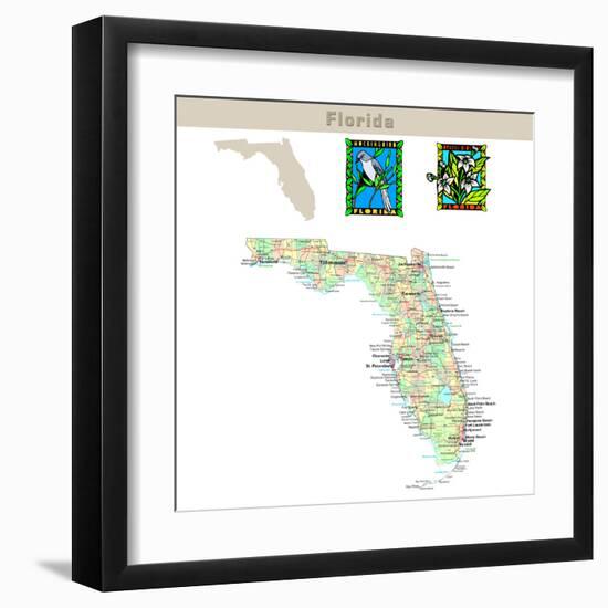 Florida-IndianSummer-Framed Art Print