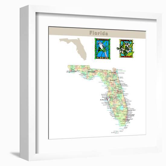 Florida-IndianSummer-Framed Art Print