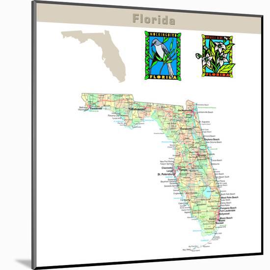 Florida-IndianSummer-Mounted Art Print