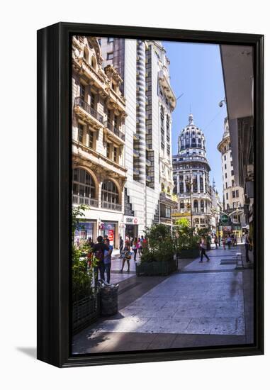 Floride Street, Downtown Buenos Aires, Argentina, South America-Matthew Williams-Ellis-Framed Premier Image Canvas