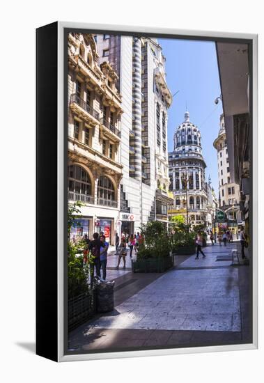 Floride Street, Downtown Buenos Aires, Argentina, South America-Matthew Williams-Ellis-Framed Premier Image Canvas