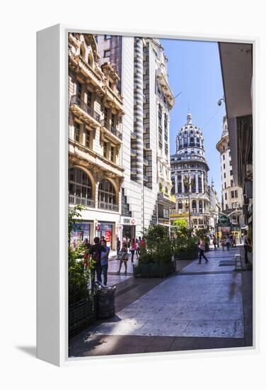 Floride Street, Downtown Buenos Aires, Argentina, South America-Matthew Williams-Ellis-Framed Premier Image Canvas