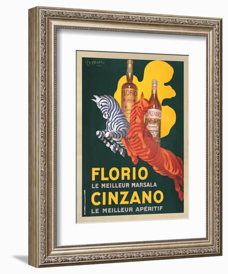 Florio e Cinzano, 1930-Leonetto Cappiello-Framed Art Print