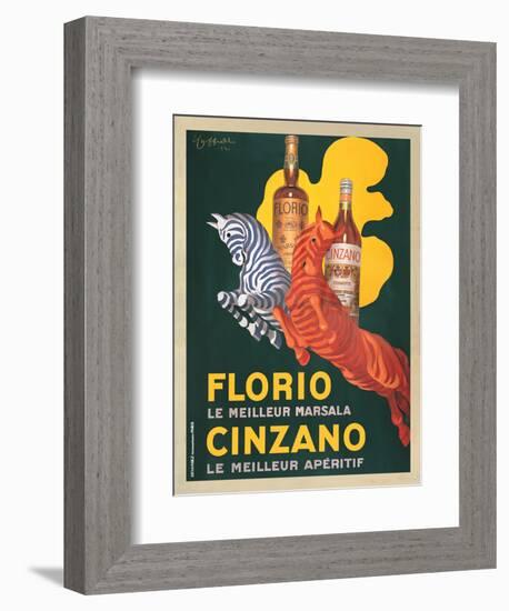 Florio e Cinzano, 1930-Leonetto Cappiello-Framed Art Print