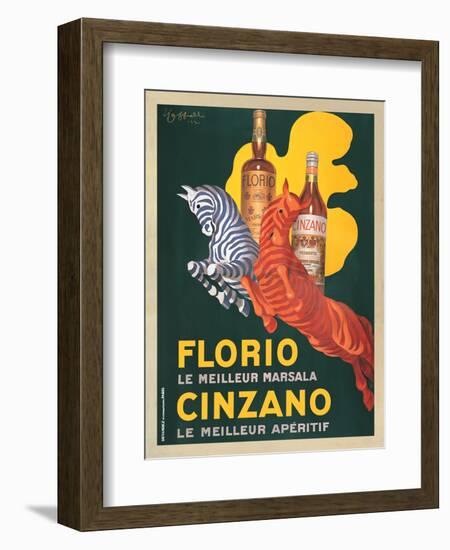 Florio e Cinzano, 1930-Leonetto Cappiello-Framed Art Print