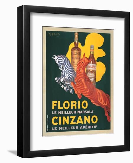 Florio e Cinzano, 1930-Leonetto Cappiello-Framed Art Print