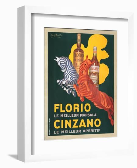 Florio e Cinzano, 1930-Leonetto Cappiello-Framed Art Print