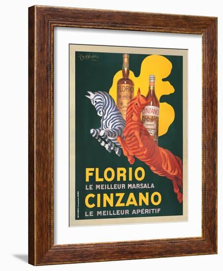 Florio e Cinzano, 1930-Leonetto Cappiello-Framed Premium Giclee Print