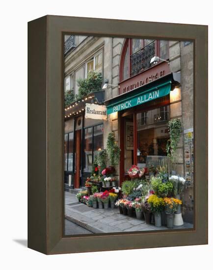 Florist in Ile St. Louis, Paris, France-Lisa S. Engelbrecht-Framed Premier Image Canvas