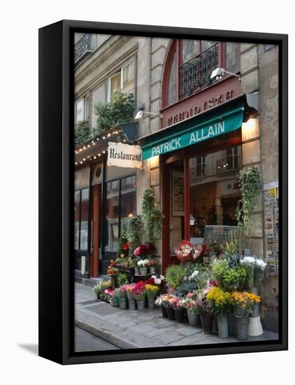 Florist in Ile St. Louis, Paris, France-Lisa S. Engelbrecht-Framed Premier Image Canvas