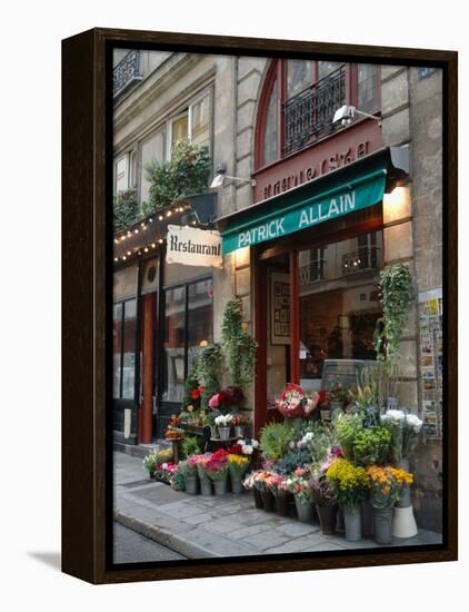 Florist in Ile St. Louis, Paris, France-Lisa S. Engelbrecht-Framed Premier Image Canvas