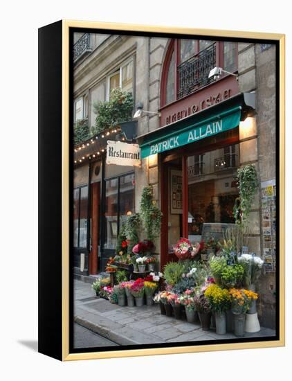 Florist in Ile St. Louis, Paris, France-Lisa S. Engelbrecht-Framed Premier Image Canvas