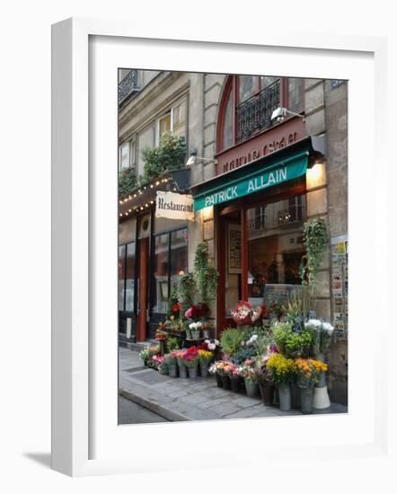 Florist in Ile St. Louis, Paris, France-Lisa S. Engelbrecht-Framed Photographic Print