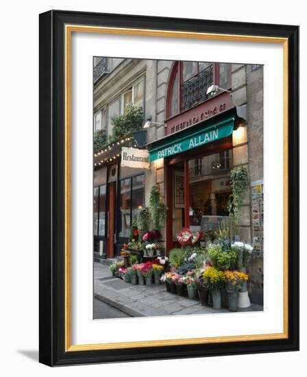 Florist in Ile St. Louis, Paris, France-Lisa S. Engelbrecht-Framed Photographic Print