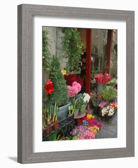 Florist in Ile St. Louis, Paris, France-Lisa S. Engelbrecht-Framed Photographic Print