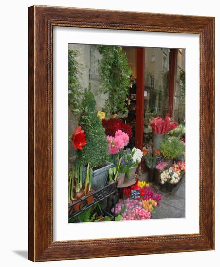 Florist in Ile St. Louis, Paris, France-Lisa S. Engelbrecht-Framed Photographic Print